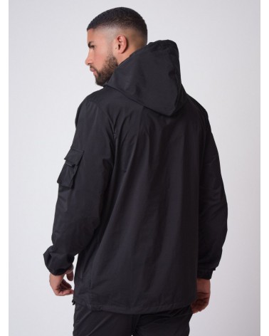 PROJECT X PARIS - BICOLOR WINDBREAKER - BLACK/GREY