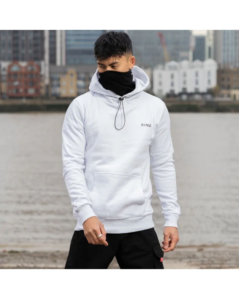 King Apparel - Hoxton Mask Hoodie - White | blockshops