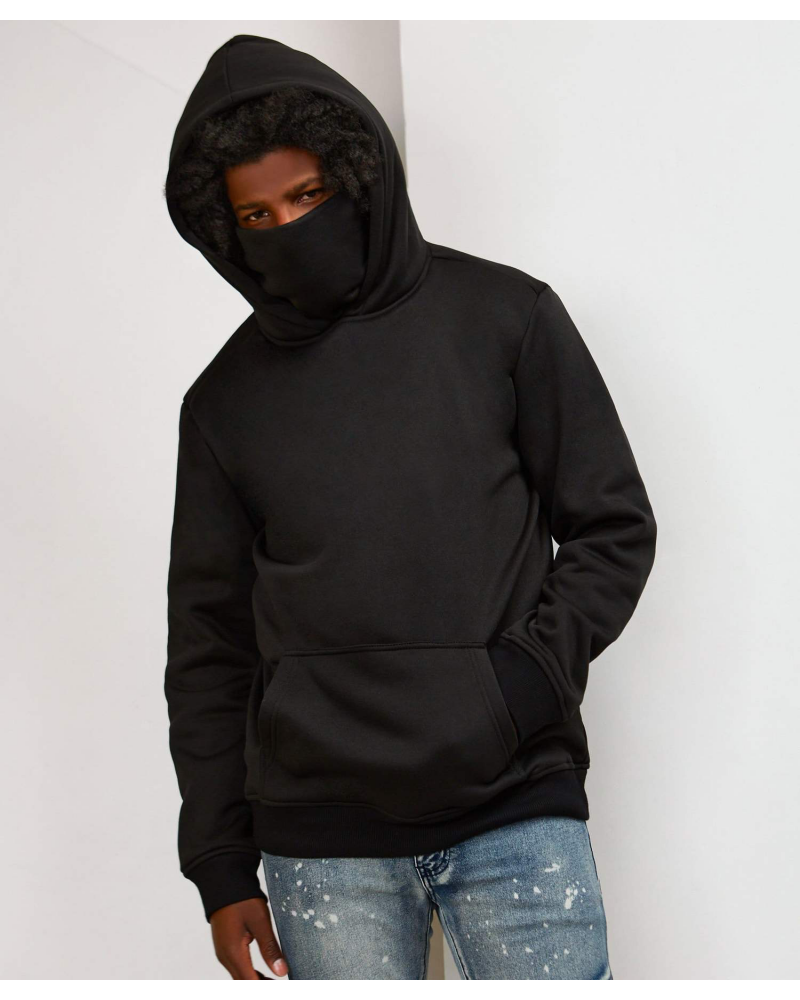 Reason - Face Cover Hoody - Black