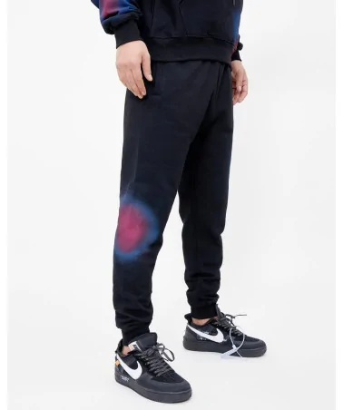Black Pyramid - Spray Effect Sweatpants - Black | blockshops