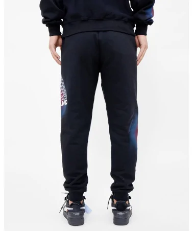 Black Pyramid - Spray Effect Sweatpants - Black | blockshops