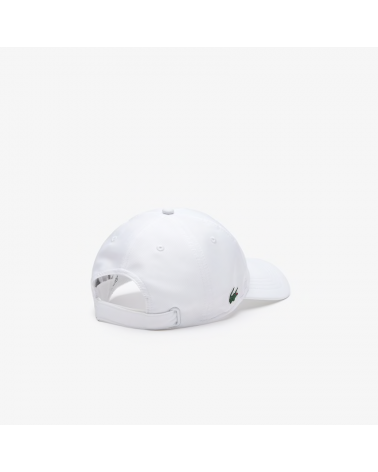 Lacoste Sport - Lightweight Side Logo Curved Cap - White