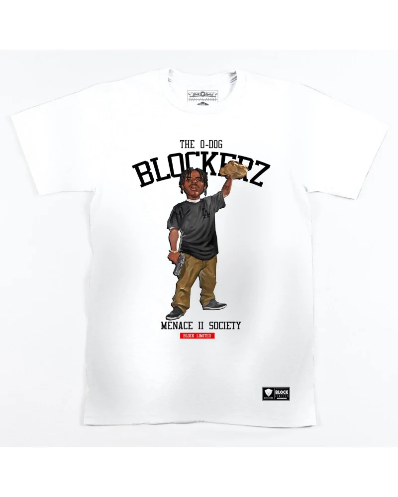 Block Limited - The O-Dog Blockerz Tee - White | blockshops
