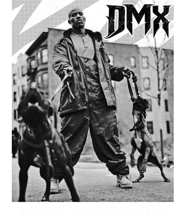 Block Custom - DMX Where The Hood At Tee - Black