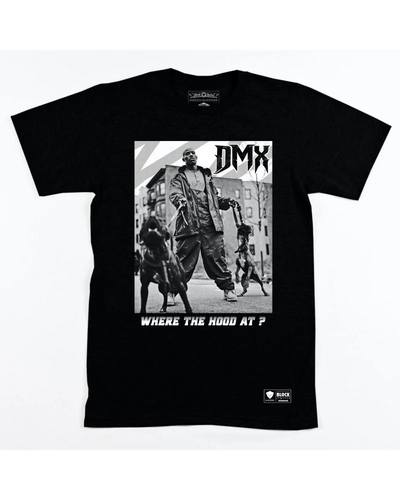 Block Custom - DMX Where The Hood At Tee - Black | blockshops