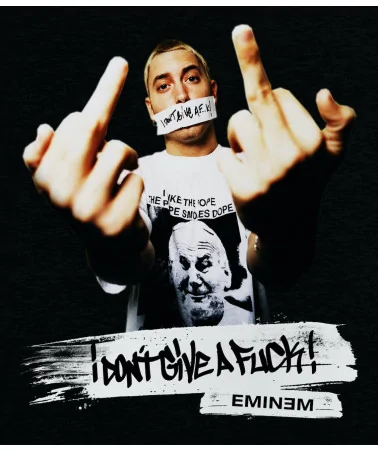 Block Custom - Eminem Dont give a F**k Tee - Black