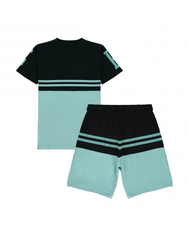 King Apparel - Leyton Twin Shorts - Black / Sky