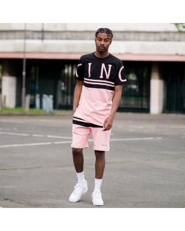 King Apparel - Leyton Twin Shorts - Black / Blush