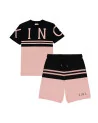 King Apparel - Leyton Twin Shorts - Black / Blush