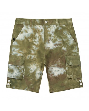 King Apparel - Earlham Cargo Shorts - Camo Acid