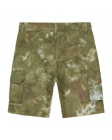 King Apparel - Earlham Cargo Shorts - Camo Acid