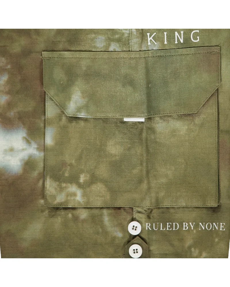 King Apparel - Earlham Cargo Shorts - Camo Acid Wash | blockshops