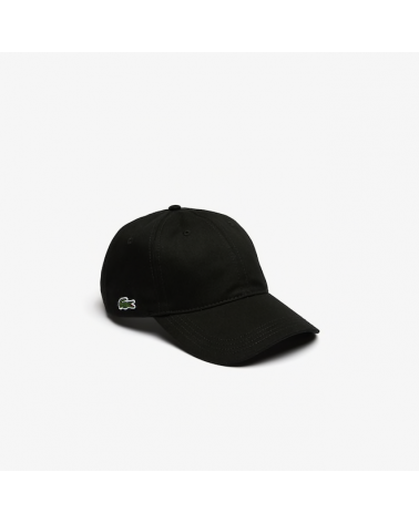 Lacoste Live - Side Logo Curved Cap - Black