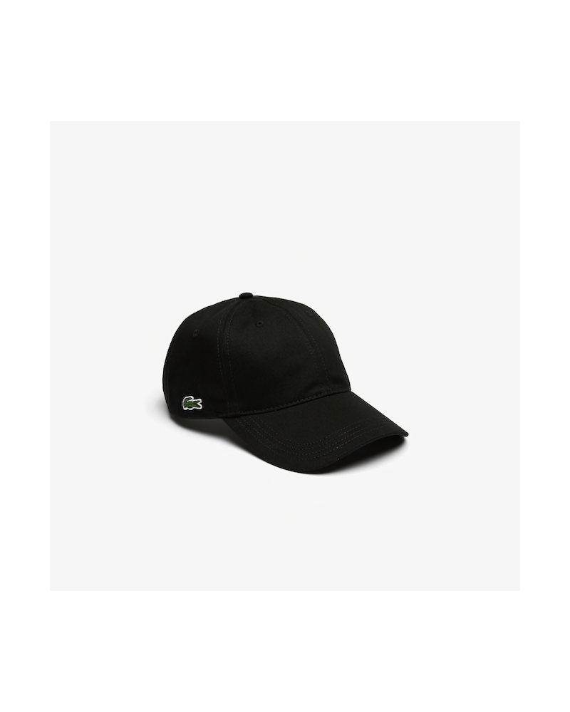 Lacoste Live - Side Logo Curved Cap - Black