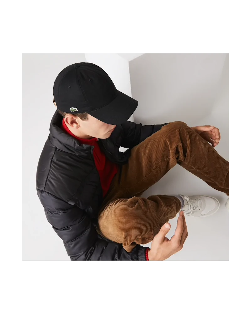 Lacoste Live - Side Logo Curved Cap - Black