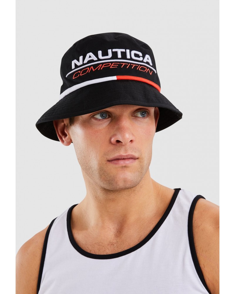 Bucket Hat Tricolor Logo Nautica Competition Bordado Hombre