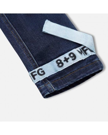 8 & 9 Clothing - Strapped Up Utility Dark Washed Jeans - Dark Denim