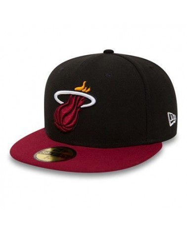 New Era - NBA Basic Miami Heat 59FIFTY Fitted Cap - Black / Red