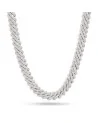 KING ICE - 12MM Iced Diamond Cut Miami Cuban Chain - White Gold | b...