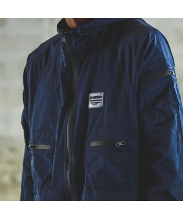 8 & 9 Clothing - Combat Nylon Jacket - Iridescent Navy