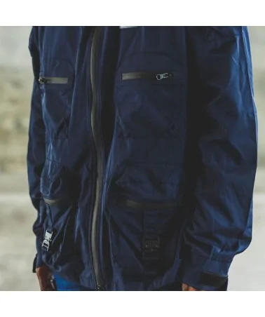 8 & 9 Clothing - Combat Nylon Jacket - Iridescent Navy