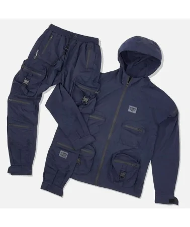8 & 9 Clothing - Combat Nylon Jacket - Iridescent Navy