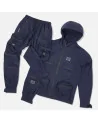 8 & 9 Clothing - Combat Nylon Jacket - Iridescent Navy