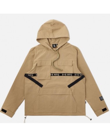 8 & 9 Clothing - Strapped Up Hoodie Rip Stop - Sand