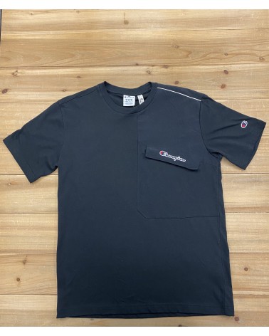 Champion- Colorblock Tee- Black