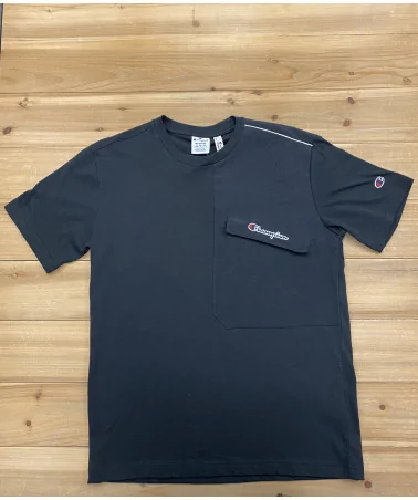 Champion- Colorblock Tee- Black