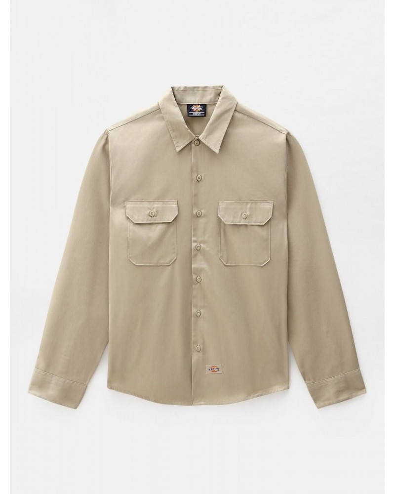 Dickies Life - Long Sleeve Work Shirt - Khaki