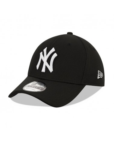 New Era - New York Yankees 9forty Adjustable Diamond Era Curved Cap - Black/White
