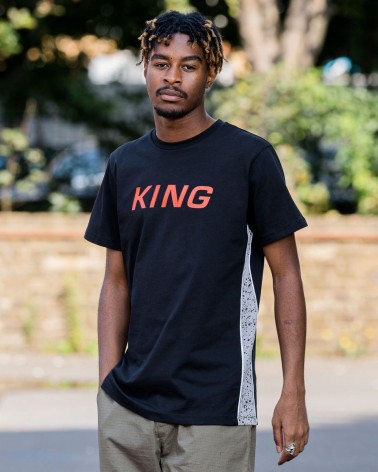 King Apparel - Tennyson ' Jordan ' Tee - Black / Speakle