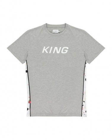 King Apparel - Tennyson ' Jordan ' Tee - Grey Paint Splatter