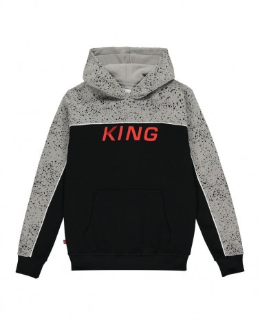 King Apparel - Tennyson 'Jordan' Tracksuit Hoodie - Black / Speckle