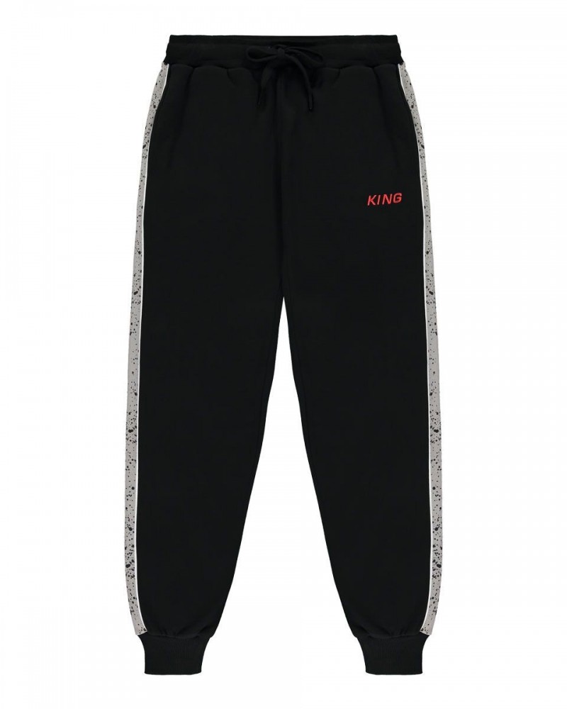 King Apparel - Tennyson ' Jordan ' Bottoms - Black / Speakle