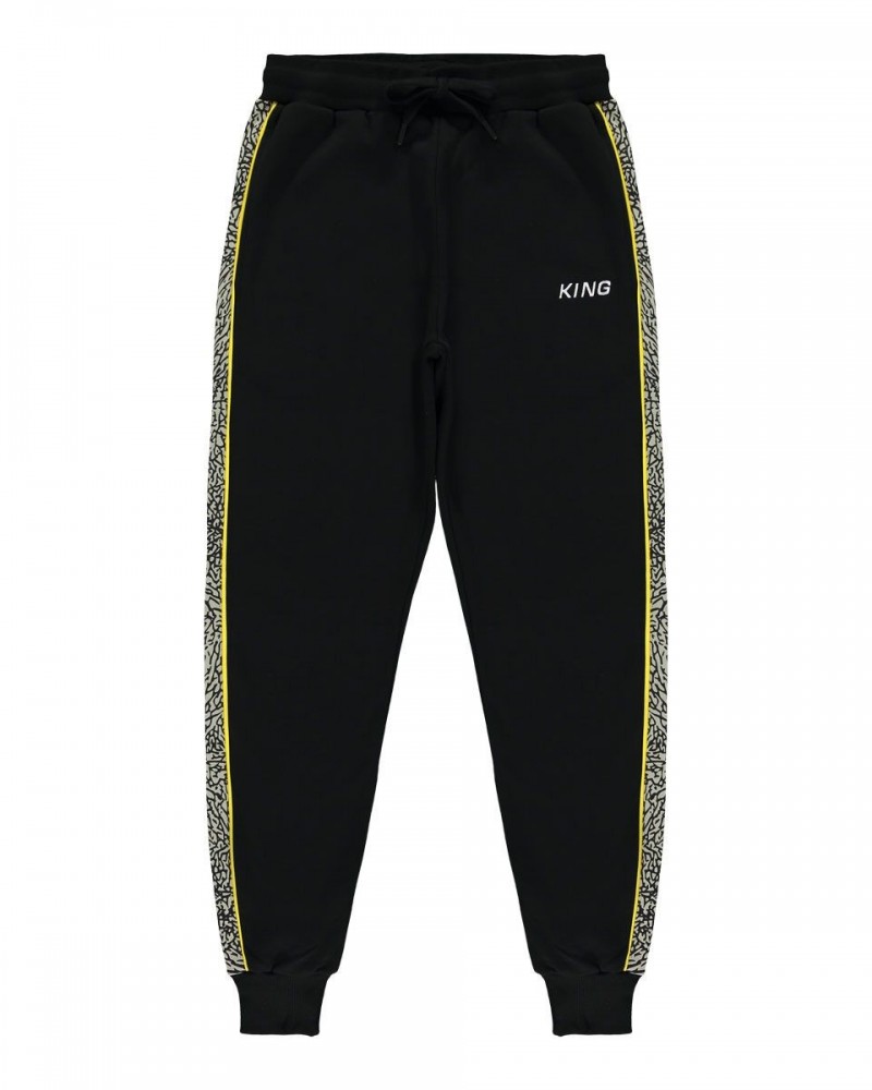 King Apparel - Tennyson ' Jordan ' Bottoms - Black /Elephant