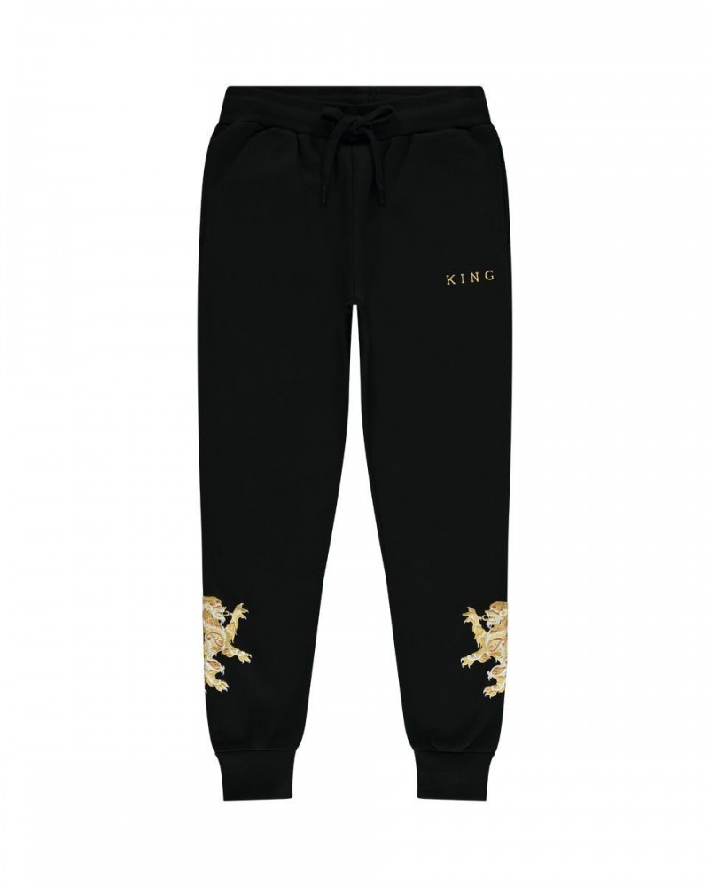 King Apparel - Prestige Tracksuit Bottoms - Black