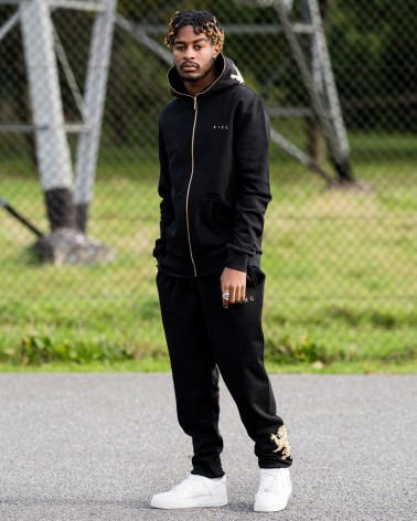 King Apparel - Prestige Tracksuit Bottoms - Black