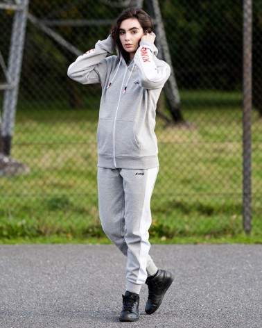 King Apparel - Manor Tracksuit Bottoms - Stone Grey