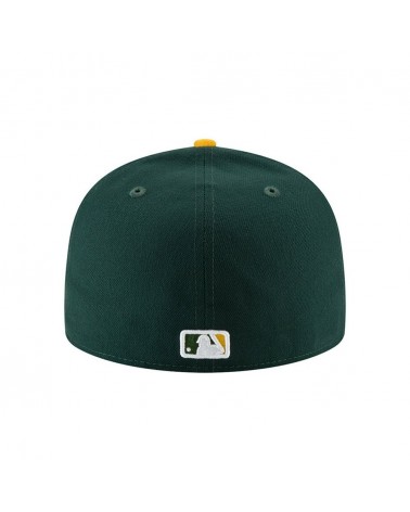 Oakland Athletics MLB AC Perf Yellow Green 59FIFTY Fitted Cap
