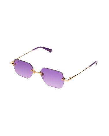 9Five Eyewear - Clarity Purple & 24K Gold Sunglasses - Purple Gradient