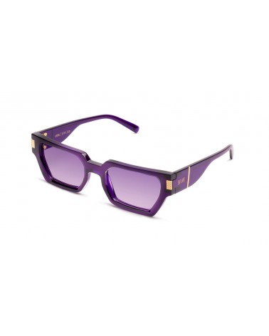 9Five Eyewear - Locks Showtime Purple Gradient Sunglasses - Purple / Gold