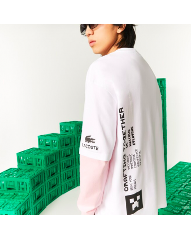Lacoste X Minecraft - Crafting Together Tee - White