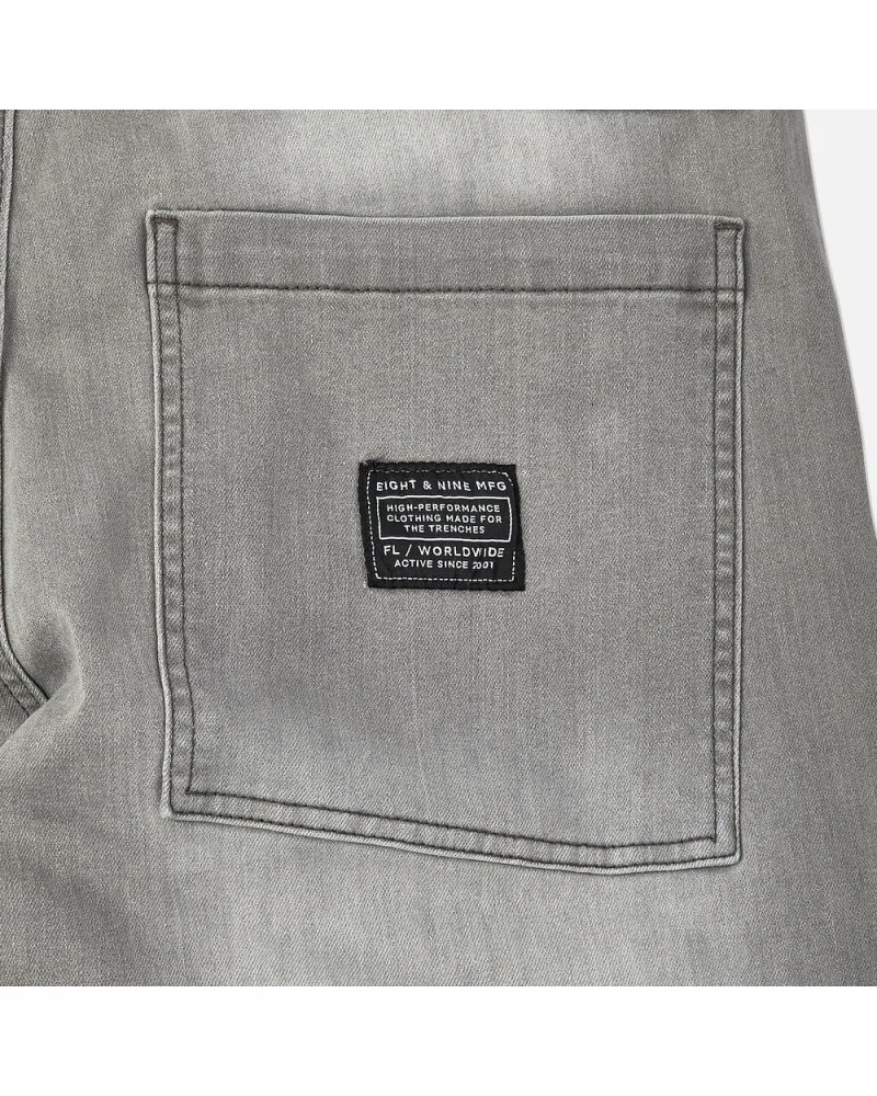 8 & 9 Clothing - Strapped Up Utility Jeans - Grey / Volt | blockshops