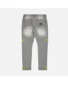 8 & 9 Clothing - Strapped Up Utility Jeans - Grey / Volt | blockshops