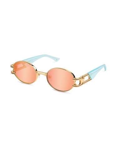 9Five Eyewear - St James Tiffany & Gold Reflective Sunglasses - Tiffany / Gold