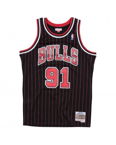 Mitchell & Ness - Swingman Jersey Swingman Jersey Chicago Bulls Alternate 1995-96 Dennis Rodman - Black / Red