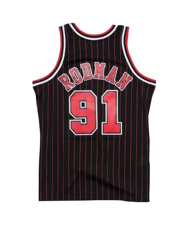 Mitchell & Ness - Swingman Jersey Swingman Jersey Chicago Bulls Alternate 1995-96 Dennis Rodman - Black / Red