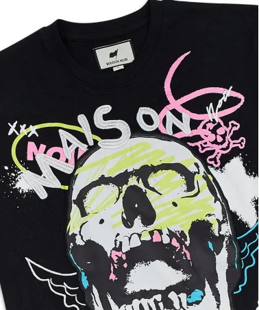 Maison Noir - Skull Tee - Black | blockshops